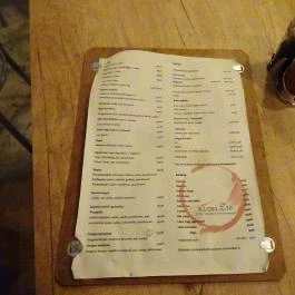 KicsiZso Budapest - Étlap/itallap