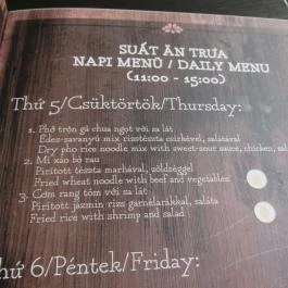 Király Pho Budapest - Étlap/itallap