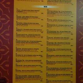 Kis Parázs Thai Leves & Wok Bár, Budapest - Étlap/itallap