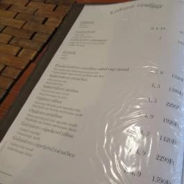 Kisbojtár Vendéglő - Óbuda Budapest - Étlap/itallap