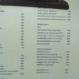 Kisesti Budapest - Étlap/itallap