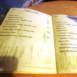 Kisfaludy Étterem, Sümeg - Étlap/itallap