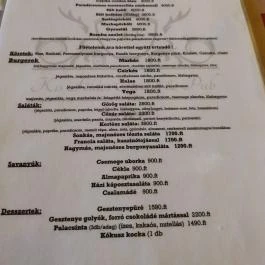 Kisföldes Étterem Tata - Étlap/itallap