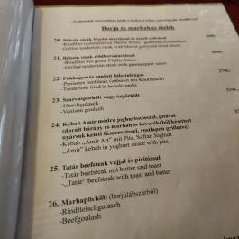 Kisherceg Vendéglő Budapest - Étlap/itallap