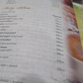 Kiskézműves Cukrászda Békéscsaba - Étlap/itallap