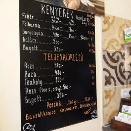 Kiskovász Pékség Budapest - Étlap/itallap