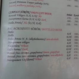  Kispipa Halászcsárda Miskolc - Étlap/itallap