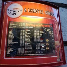 Kispolszki Budapest - Étlap/itallap