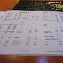 Fox 14 Pub, Budapest - Étlap/itallap