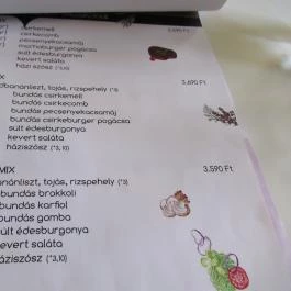 Kitchen of Health Bisztró Budapest - Étlap/itallap