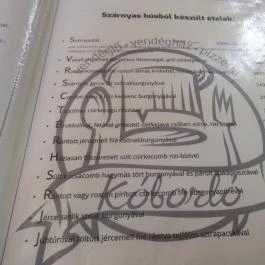 Kóborló Vendéglő Mátrafüred - Étlap/itallap