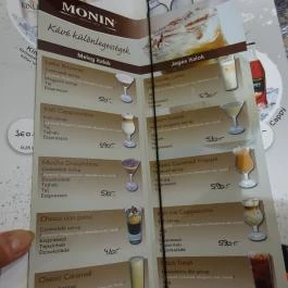 Koffein Kávézó - Lurdy Ház Budapest - Étlap/itallap