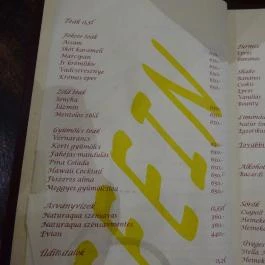 Koffein Kávézó - Lurdy Ház Budapest - Étlap/itallap