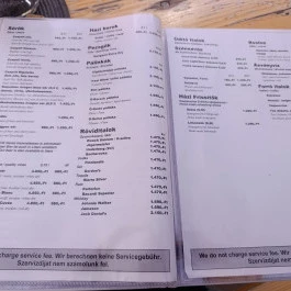 Kolbászda Bajor Étterem és Söröző Budapest - Étlap/itallap