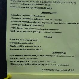 Köles a Reform Konyha Budapest - Étlap/itallap