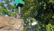 Kolodko: Dr. Bubó és a gyógyuló nyúl miniszobor, Budapest