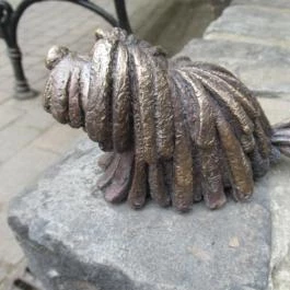 Kolodko: Egyszer volt Budán kutyavásár miniszobor Budapest - Egyéb