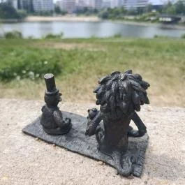 Kolodko: Leo és Fred miniszobor Budapest, Budapest - Külső kép