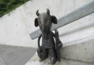 Kolodko: Mekk Elek miniszobor Budapest