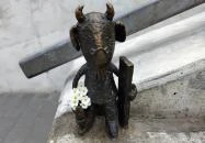 Kolodko: Mekk Elek miniszobor Budapest