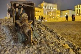 Kolodko: Piszkos Fred miniszobor Budapest