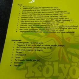 Kölyökvadon Játszóház Étterem - Récsei Center Budapest - Étlap/itallap