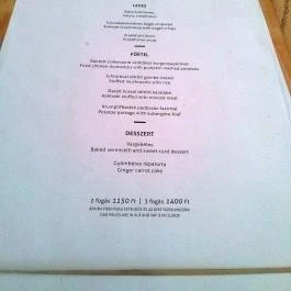 Konyha, Budapest - Étlap/itallap