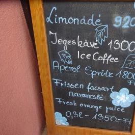 Korona Cukrászda, Budapest - Étlap/itallap