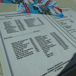 TV-Torony Kilátó Körpresszó, Gyöngyös - Étlap/itallap