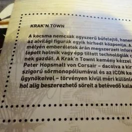 Krak'n Town Budapest - Egyéb