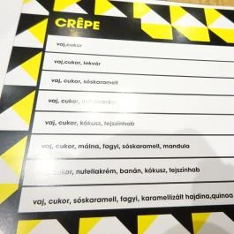 Krampuz, Budapest - Étlap/itallap