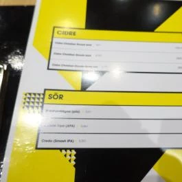 Krampuz, Budapest - Étlap/itallap