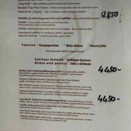 Kránicz Borház és Étterem Garabonc - Étlap/itallap