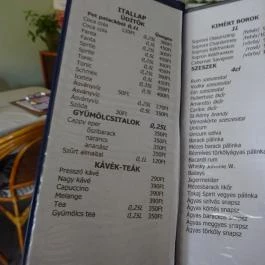 Krokodil Étterem, Panzió & Vendégház Balf - Étlap/itallap