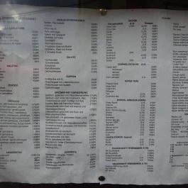 Krokodil Étterem, Panzió & Vendégház Balf - Étlap/itallap