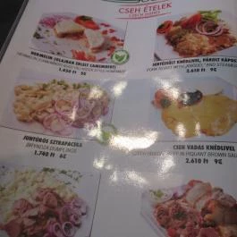 KRTEK, a Csehu Budapest - Étlap/itallap