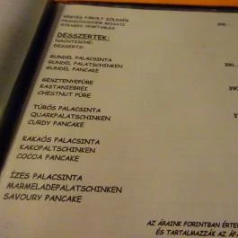 Kulacs Bisztró Gyöngyös - Étlap/itallap