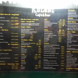 Különc Bár Budapest - Étlap/itallap