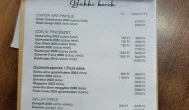Kvaterka VH5 Bisztró Miskolc - Étlap/itallap
