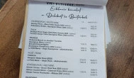 Kvaterka VH5 Bisztró Miskolc - Étlap/itallap