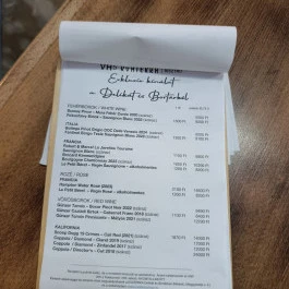 Kvaterka VH5 Bisztró, Miskolc - Étlap/itallap