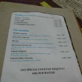 La Bodeguita del Medio Budapest - Étlap/itallap