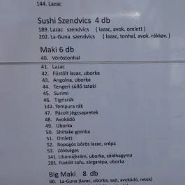 La-Guna Étterem & Pizzéria - Kispest Budapest - Étlap/itallap