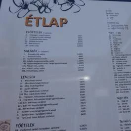 La-Guna Étterem & Pizzéria - Kispest Budapest - Étlap/itallap