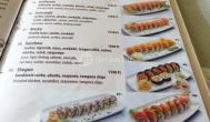 La Guna Sushi Bár Budapest - Étlap/itallap