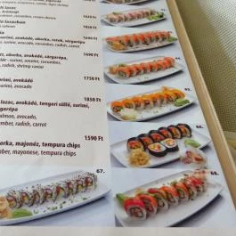 La Guna Sushi Bár Budapest - Étlap/itallap