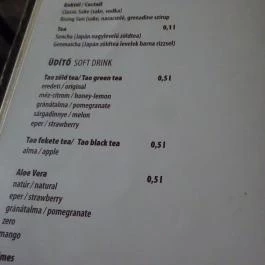 La Guna Sushi Bár Budapest - Étlap/itallap