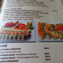 La Guna Sushi Bár Budapest - Étlap/itallap