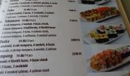 La Guna Sushi Bár Budapest - Étlap/itallap