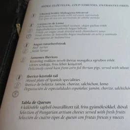 La Pampa Steakhouse, Budapest - Étlap/itallap